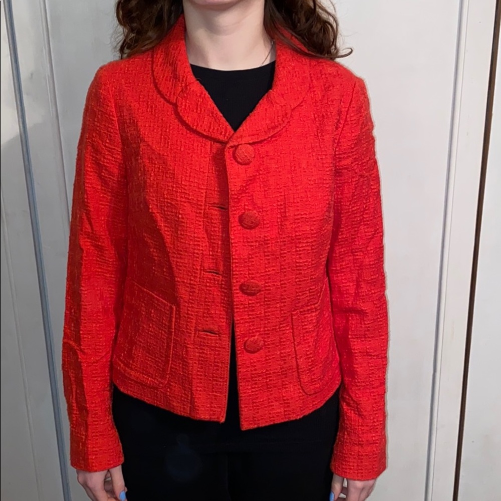 Coral Banana Republic Blazer